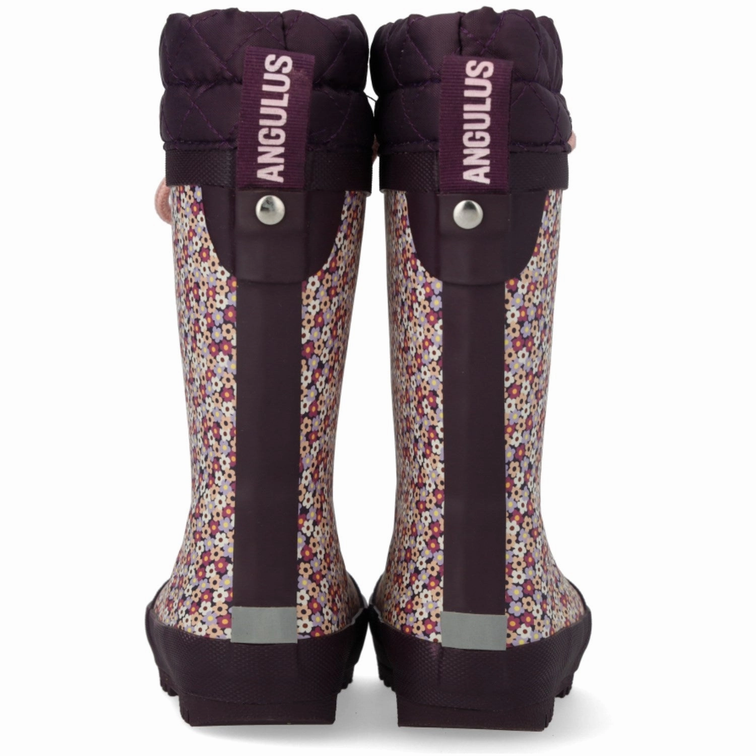 Grippy Outsole Remote Hiking Cool Weather Angulus Flowers/Aubergine Rubber Boot Med Woolfor