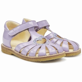 Angulus Hjerte Sandals Lilac/Confetti Glitter Sustainable Rubber Base