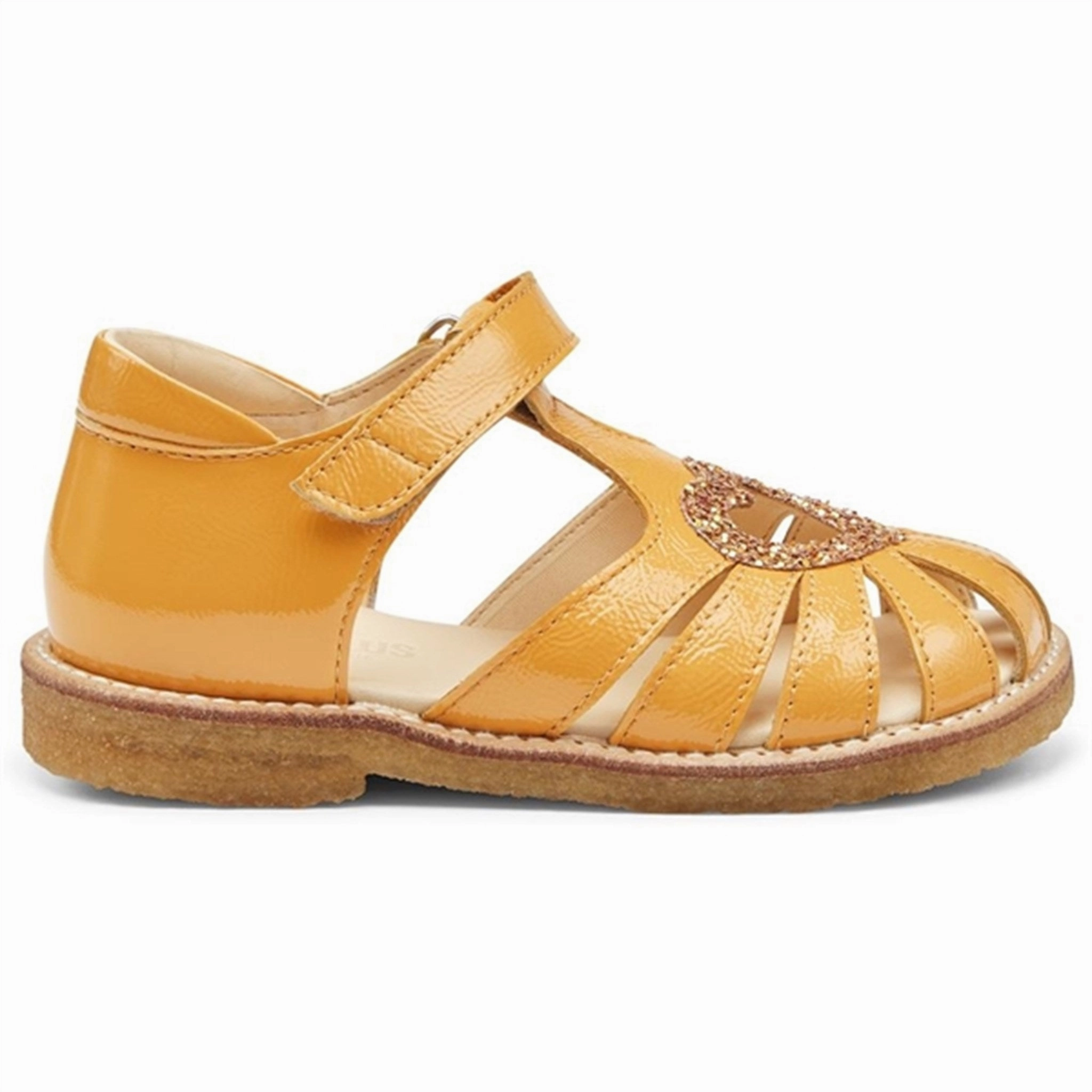 Angulus Hjerte Sandals Manderin/Manderin Glitter Open Toe Casual Shoes Anti Slip Pattern