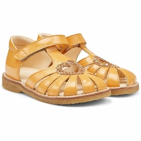 Angulus Hjerte Sandals Manderin/Manderin Glitter Holiday Time