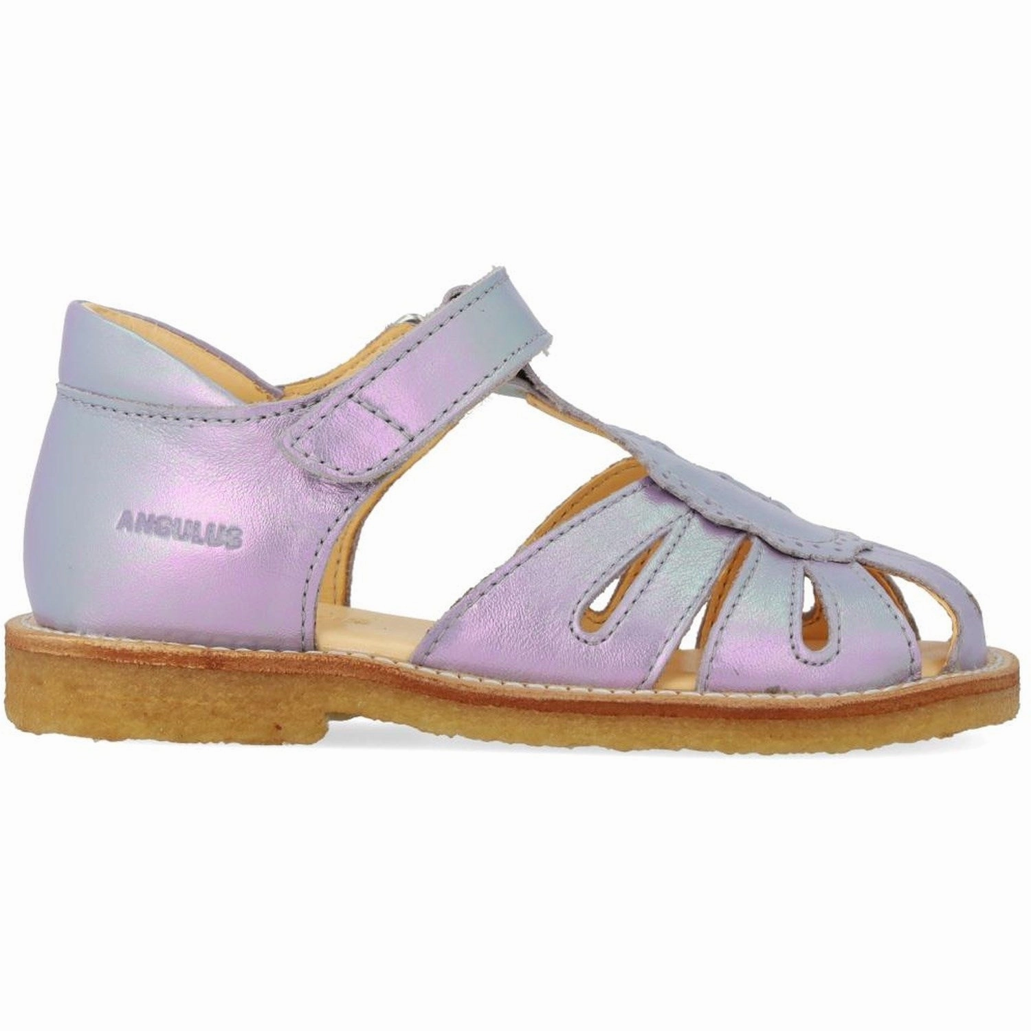 Flexible Fit Shoes Angulus Iridescent Lilac Shine Sandal Med Dr?bedetalje