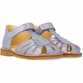 Angulus Iridescent Lilac Shine Sandal Med Dr?bedetalje Sponge Padding