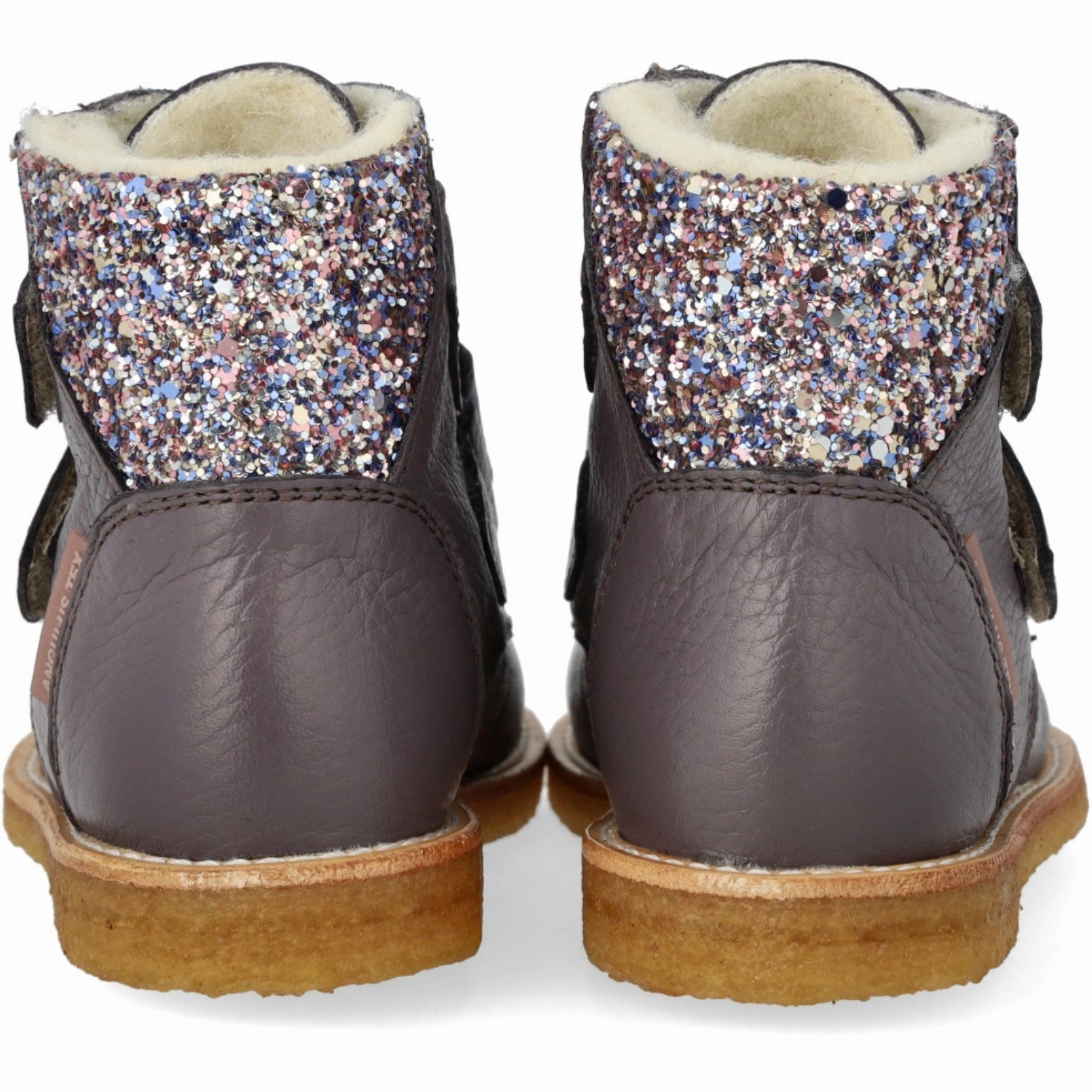 Scandi Cool Abrasion Resistant Lining Angulus Lavender/Pastel Multi Glitter TEX Boot with Glitter and Velcro Closure