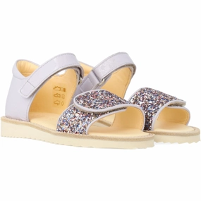 Angulus Lilac/Pastel Multi Glitter Laksandal Med Funklende Glitterdetalje Travel Slip