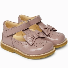 Angulus Mary Jane Shoes w Bow Rose Arch Support Technology Fresh Tone