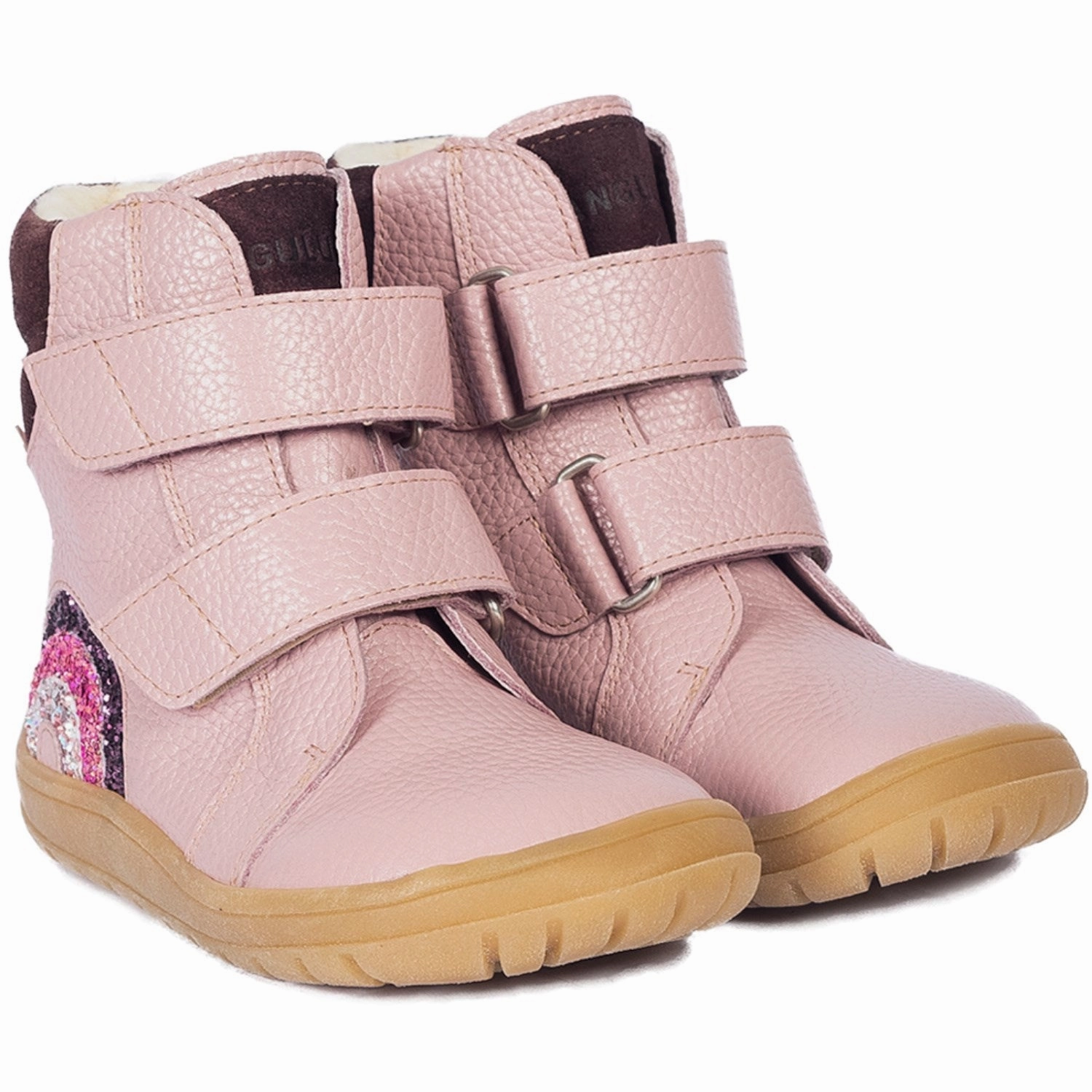 Mud Resistant Functional Minimalist Active Use Angulus Mauve/Dusty Aubergine Tex-Boot Med Funklende Glitterregnbue