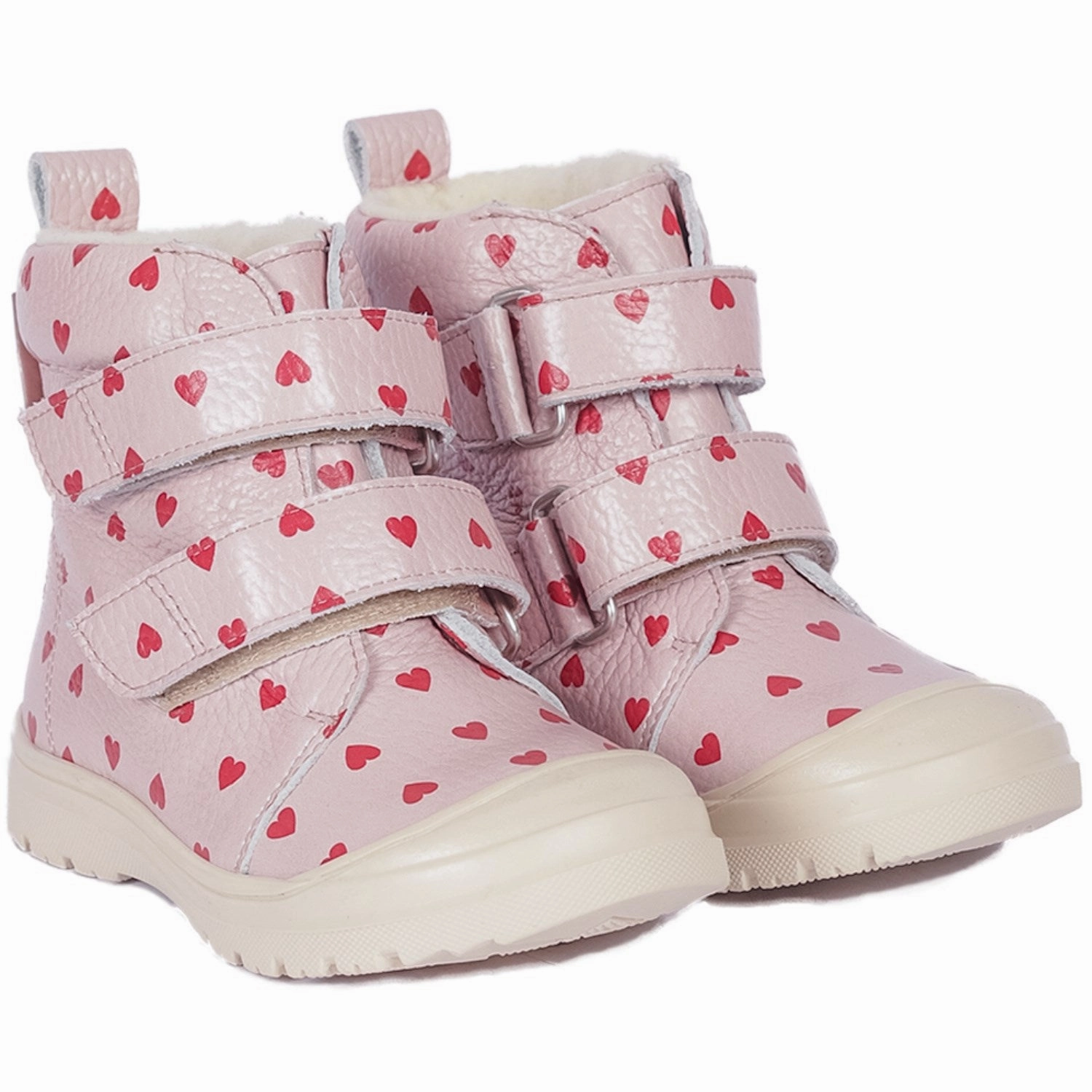 Angulus Rose Hearts Tex-Boot With Heart Print And Wool Lining Protective Design London Edge