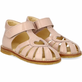 Angulus Rosebud Beginner Heart Sandal with Velcro Closure Modern Steps