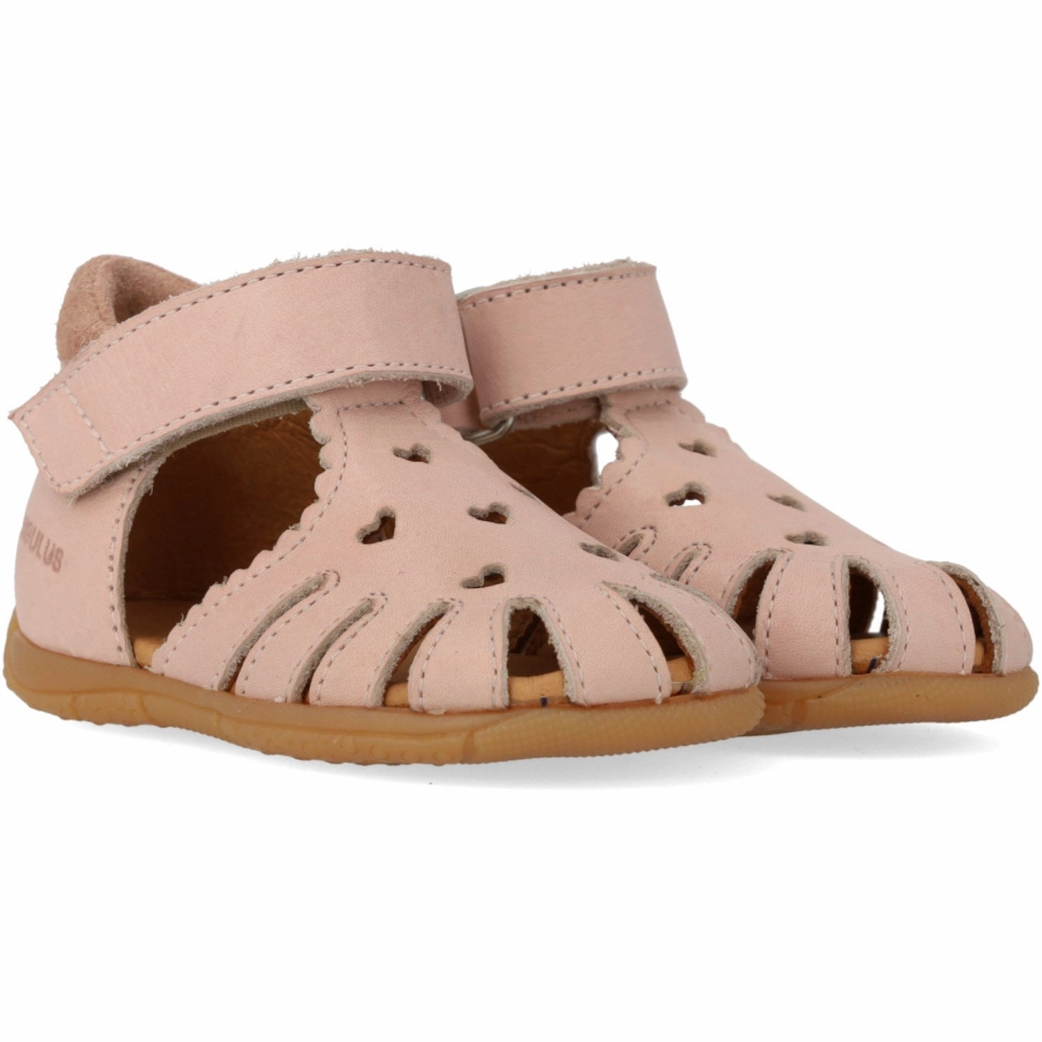 Angulus Rosebud/Rosebud Barnets F?rste Sandal Med Udstanset Hjertem?nster Thong Air Walk