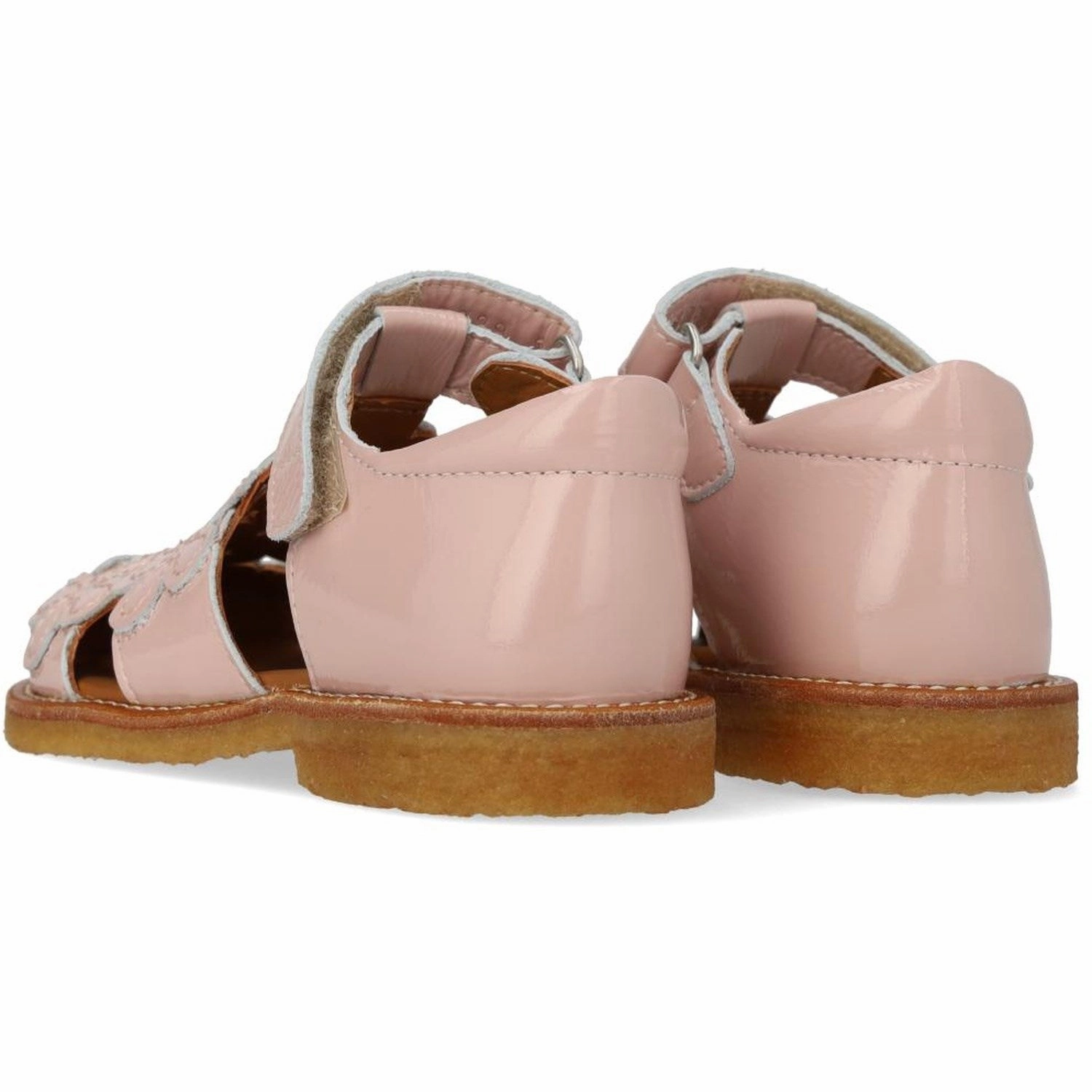 Angulus Rosebud Sandal Med Blomsterdetaljer Outdoor Walking Comfort