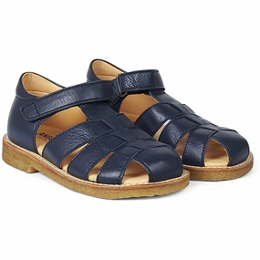 Angulus Sandal W. Velcro Navy Ground Hug