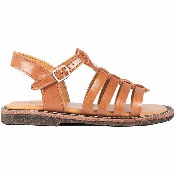 Flexible Soles Angulus Sandals Cognac