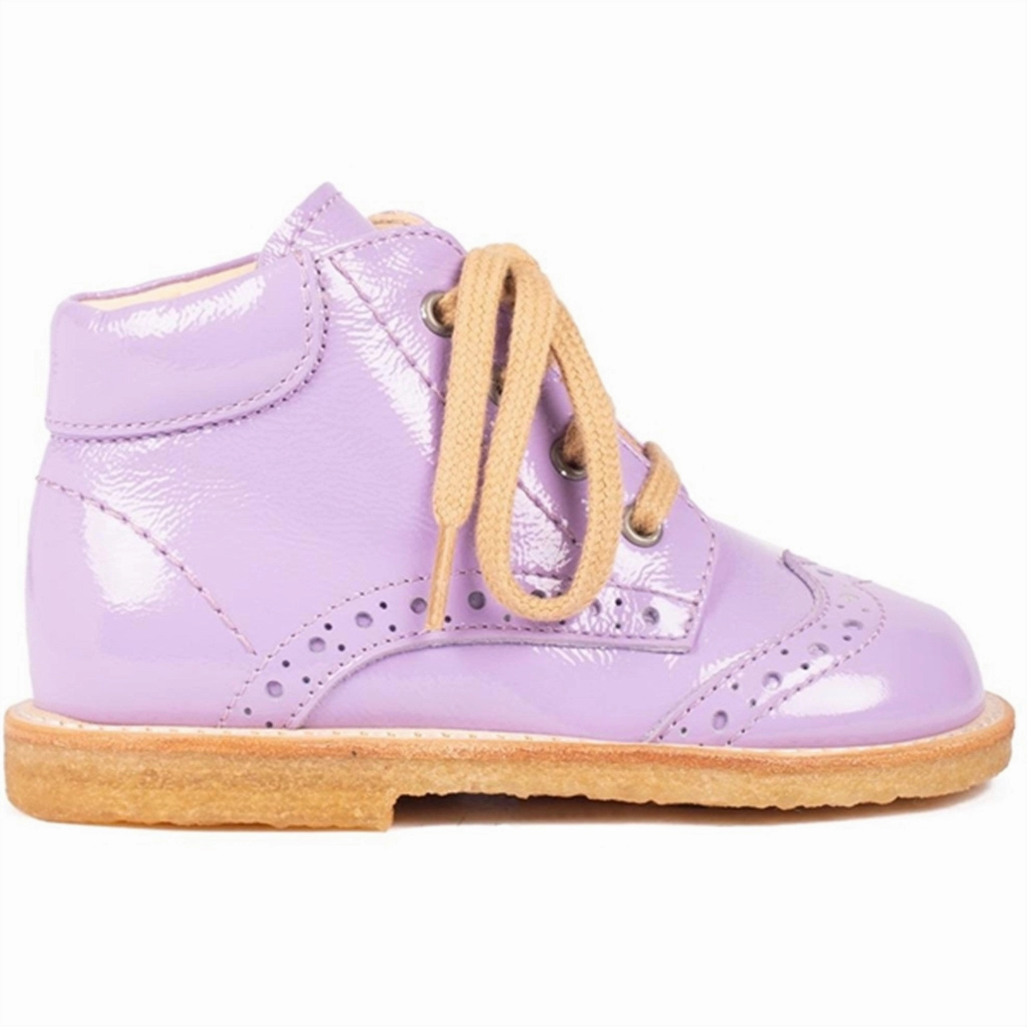 Ankle Collars Angulus Shoe With Laces Lilac