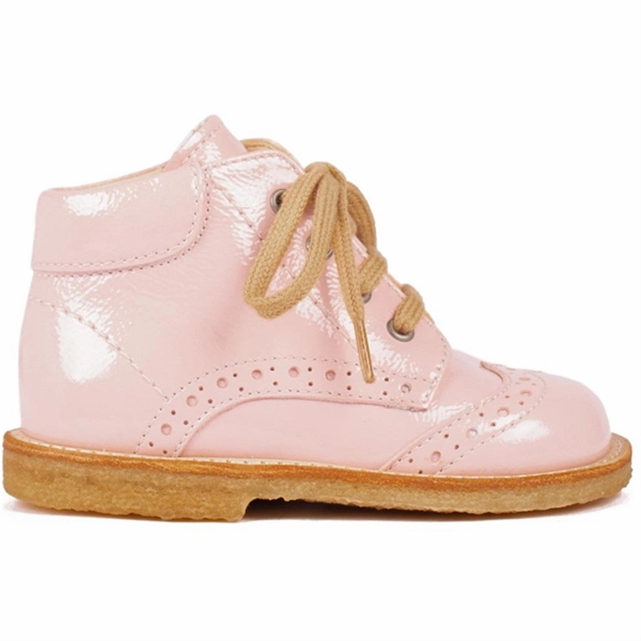 Angulus Shoe With Laces Pale Rose Lightweight Style
