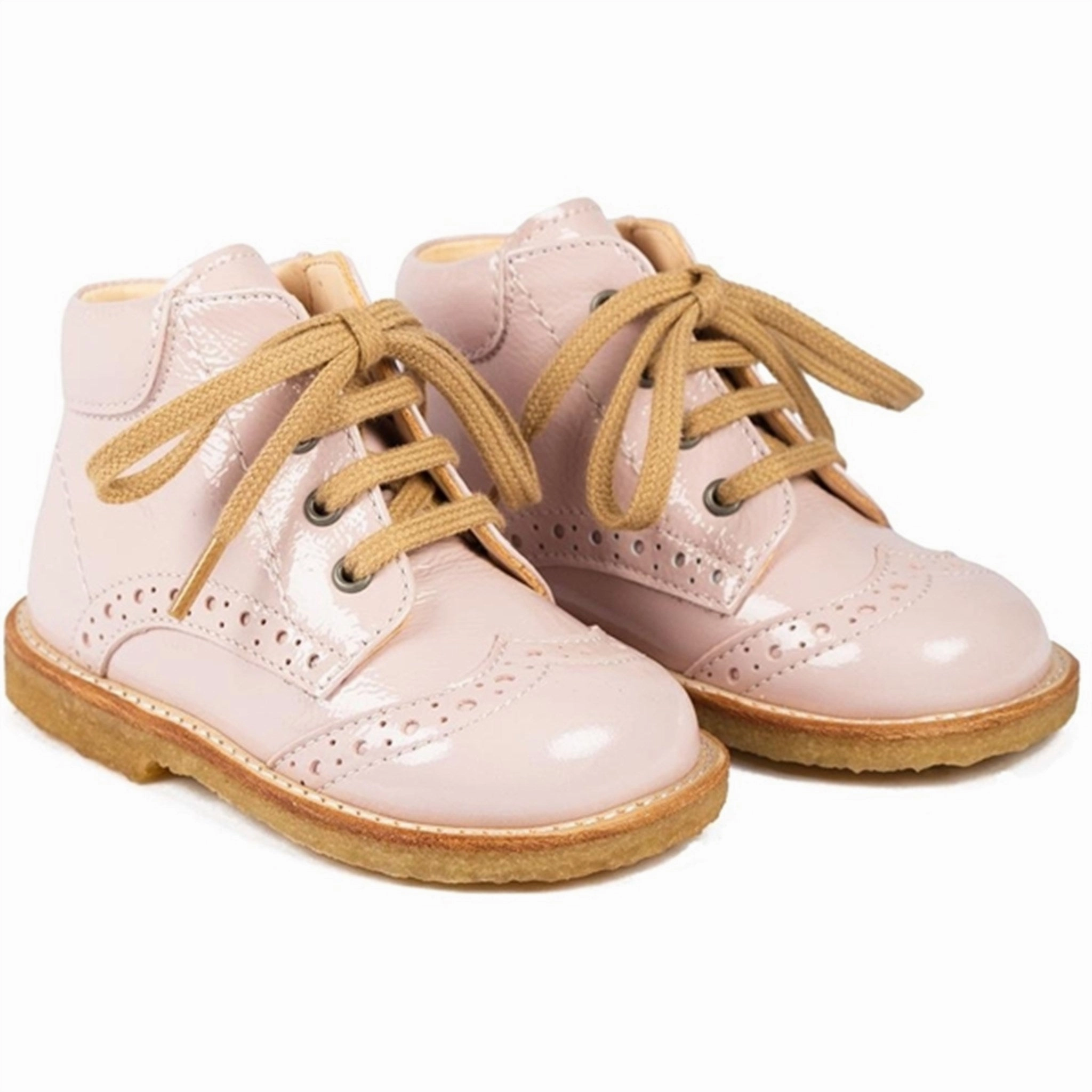 Angulus Shoe With Laces Pale Rose Bush Path