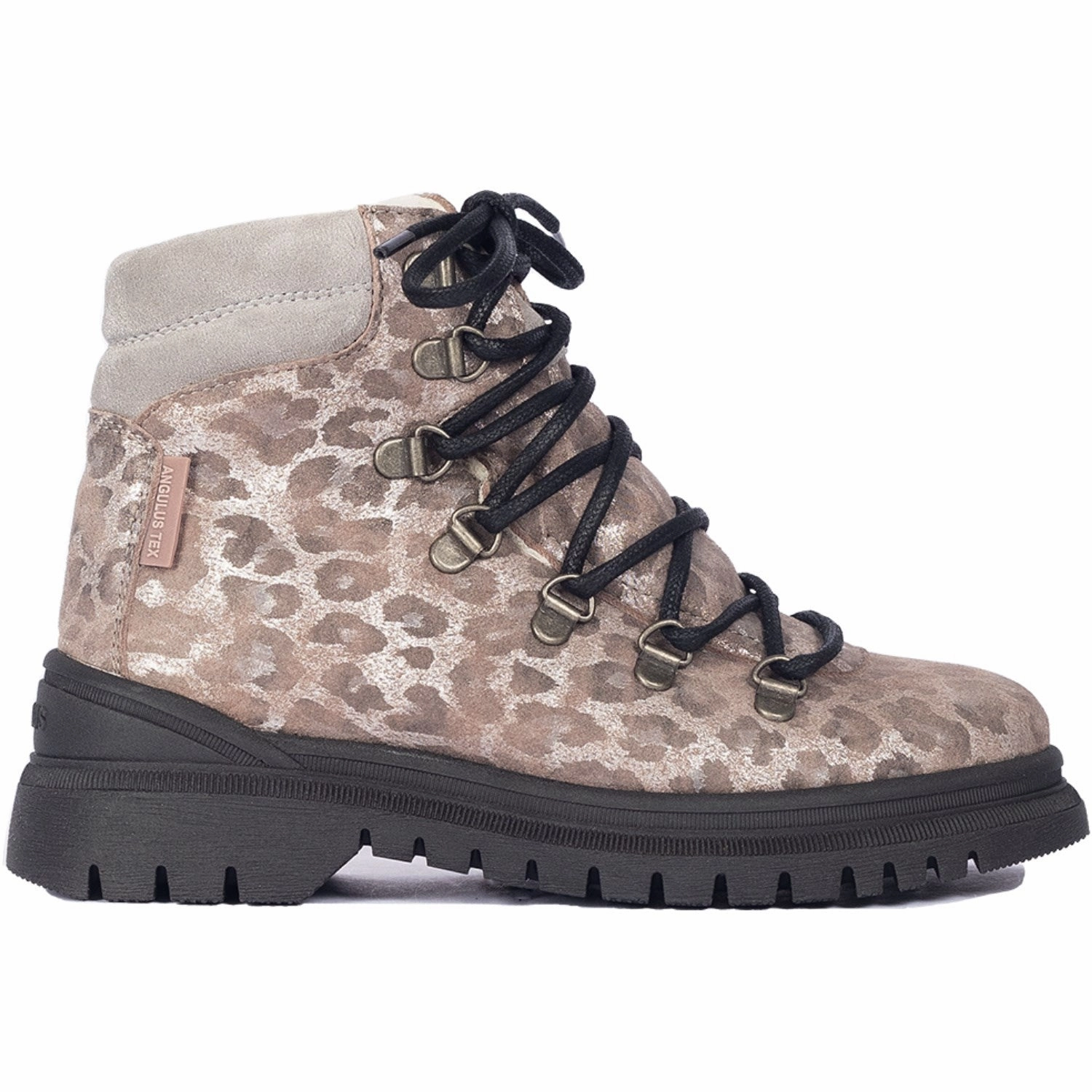 Angulus Silver Leo/Gray Tex Lace-up Boot with Wool Lining Versatile Style Slip Resistant Grip