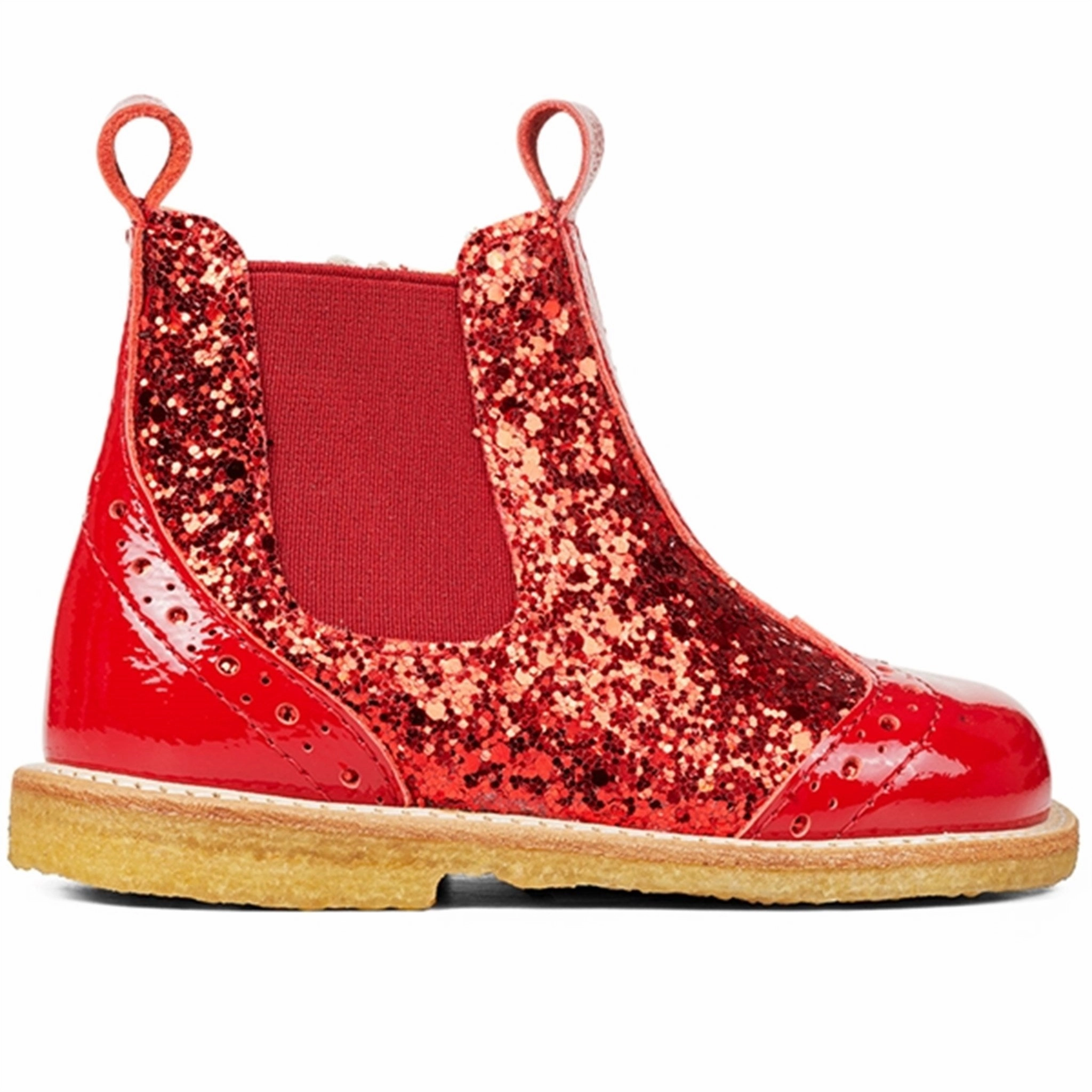 Sport Casual Seamless Finish Angulus Starter Chelsea Boots With Zipper Red/Red/Red Elastic