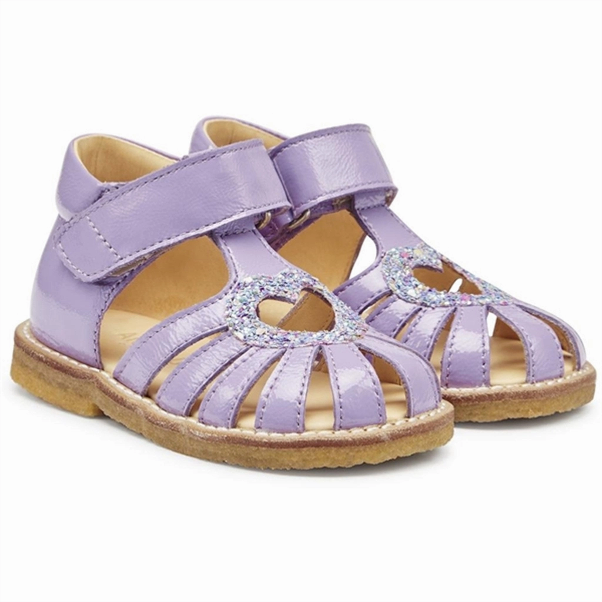 Comfortable outdoor wear Simple Fit Angulus Starter Sandals Lilac/Confetti Glitter