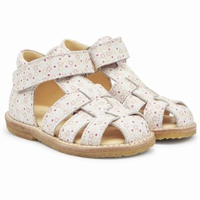 Angulus Starter Sandals Rose Flower Print Open Toe Casual Shoes