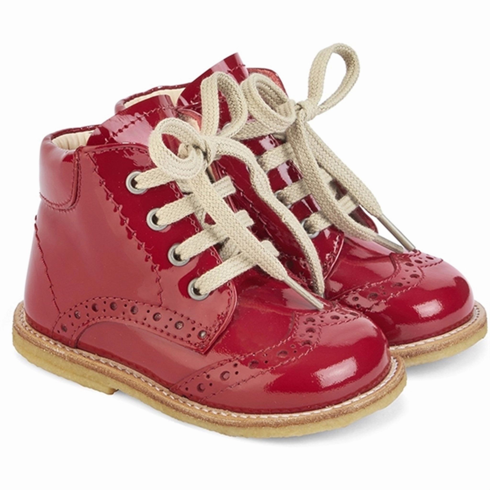 Angulus Starter Shoe With Lace Dark Red Parent Hike Water   Resistant