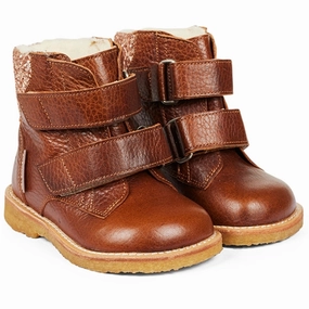 Angulus Starter Tex boots With Velcro Cognac/Maple Weekend Ready Outdoor Travel