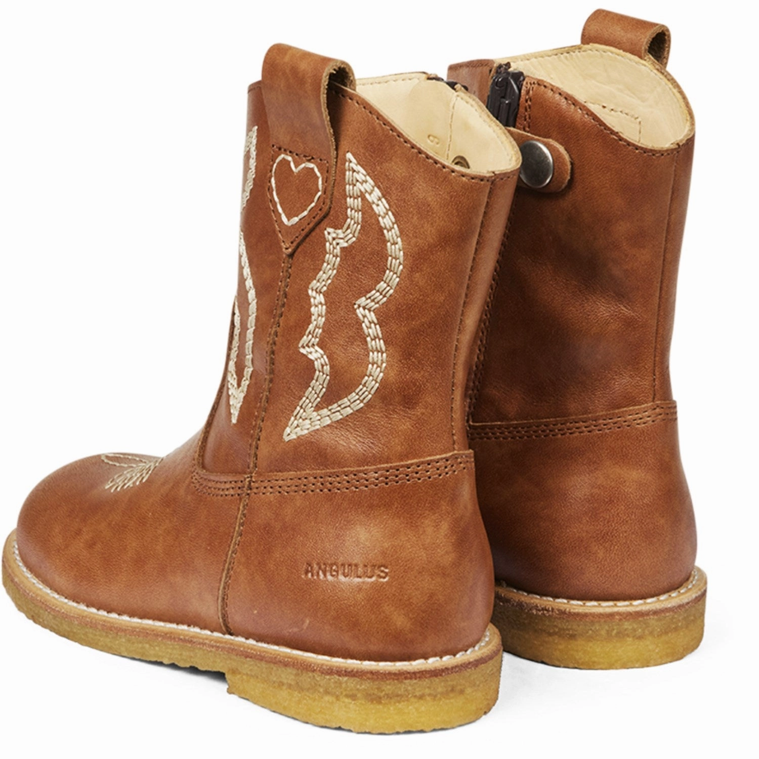 Anti blister Feather Light Morning Walk Angulus Tan Cowboy Boot