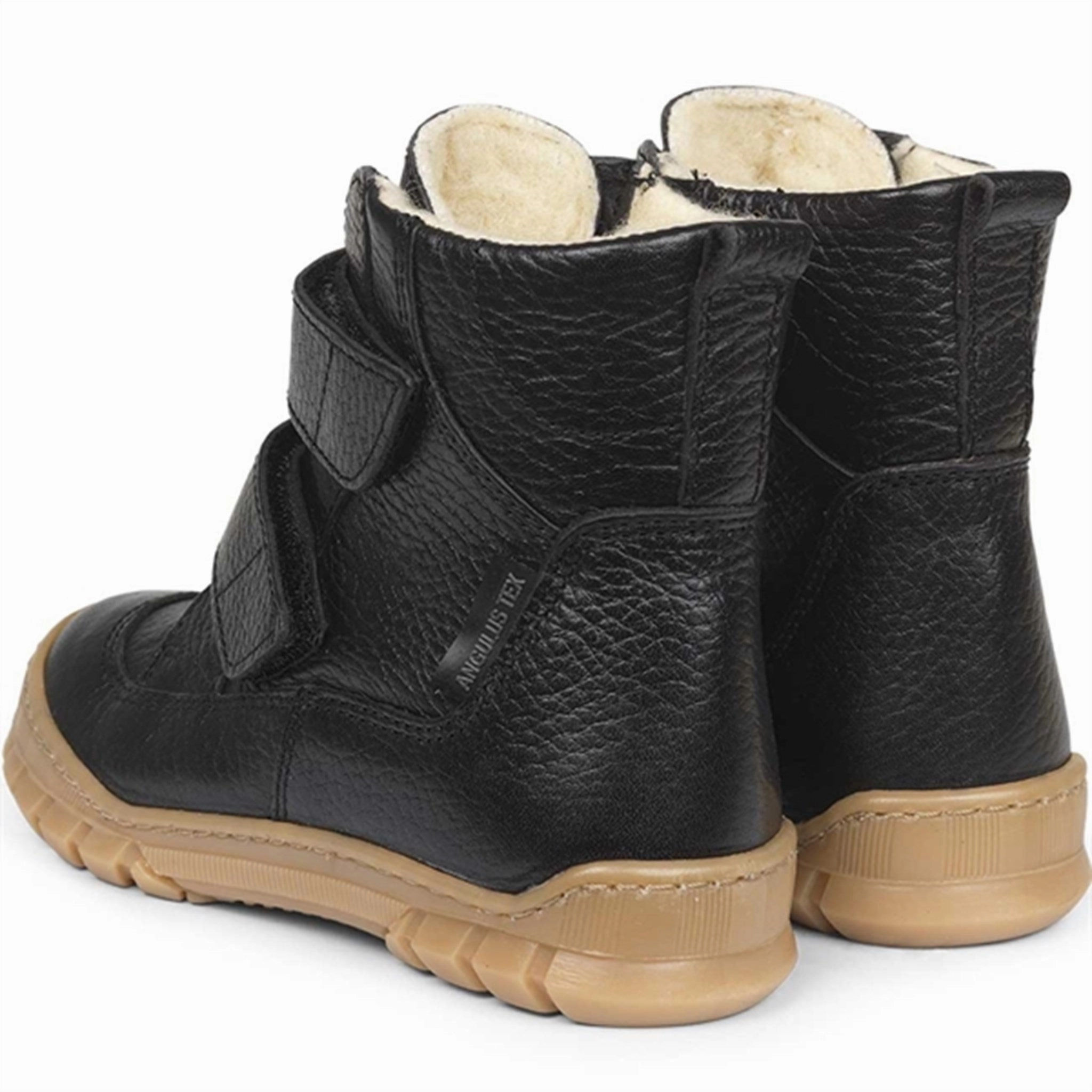 chemical-resistant Durable Material Angulus TEX Boots w. Velcro Black 2115-101-2504