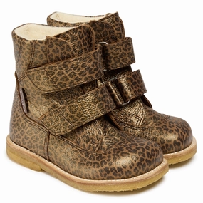 youth trend Angulus Tex Boots w Velcro Brown Leo