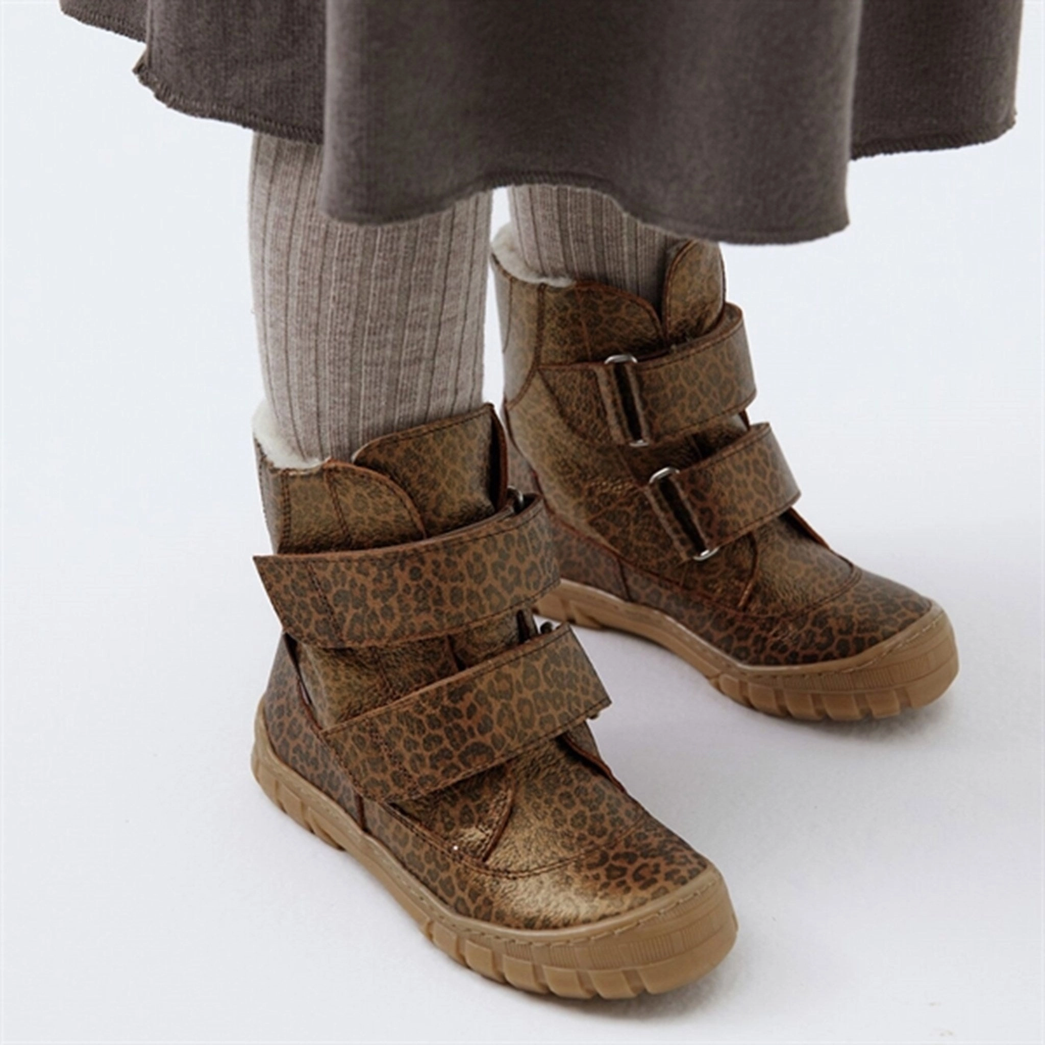 Weather Proof Angulus Tex Boots w Velcro Brown Leo