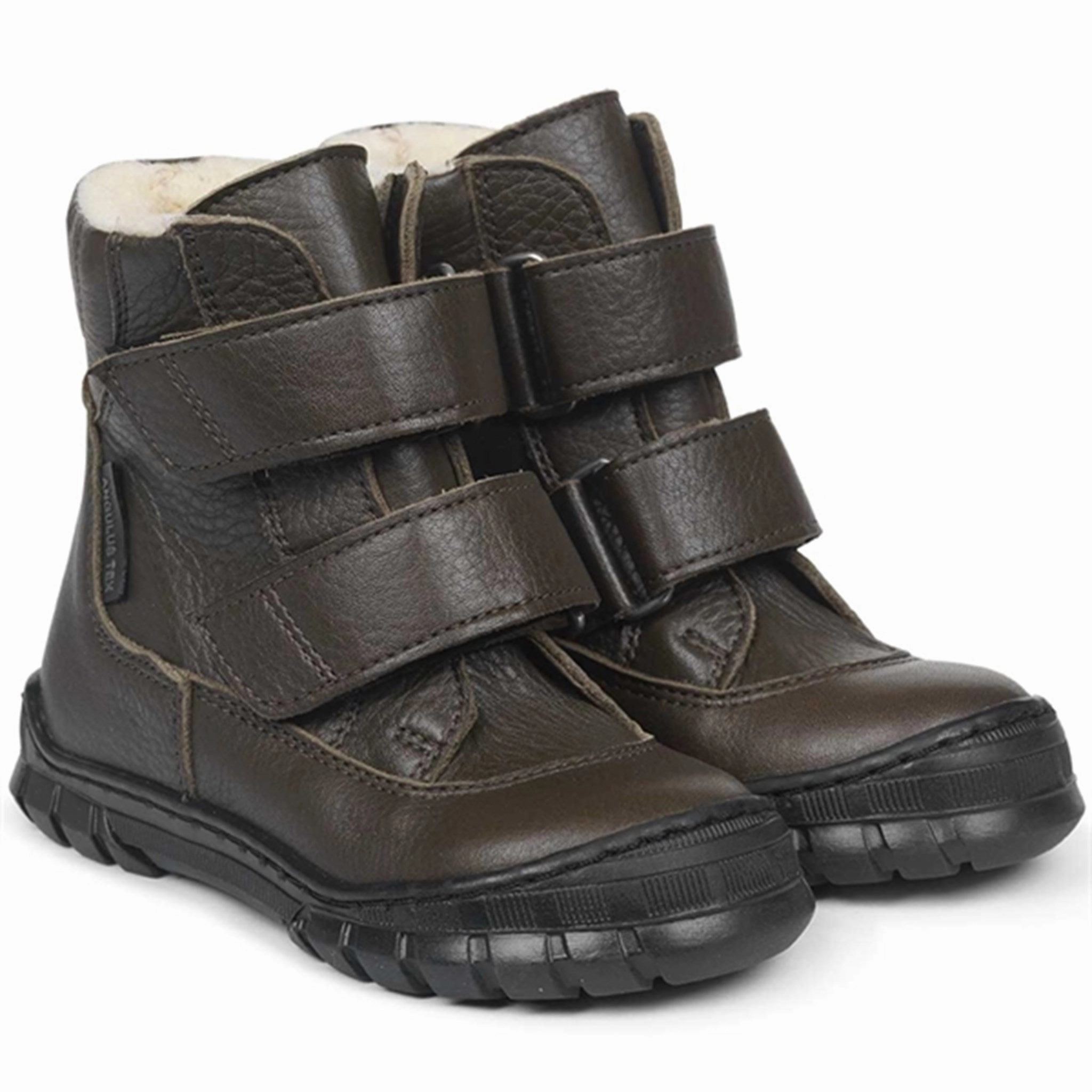 ReinforcedToe Ski Lodge Angulus TEX Boots w. Velcro Dark Olive 2115-102-1263