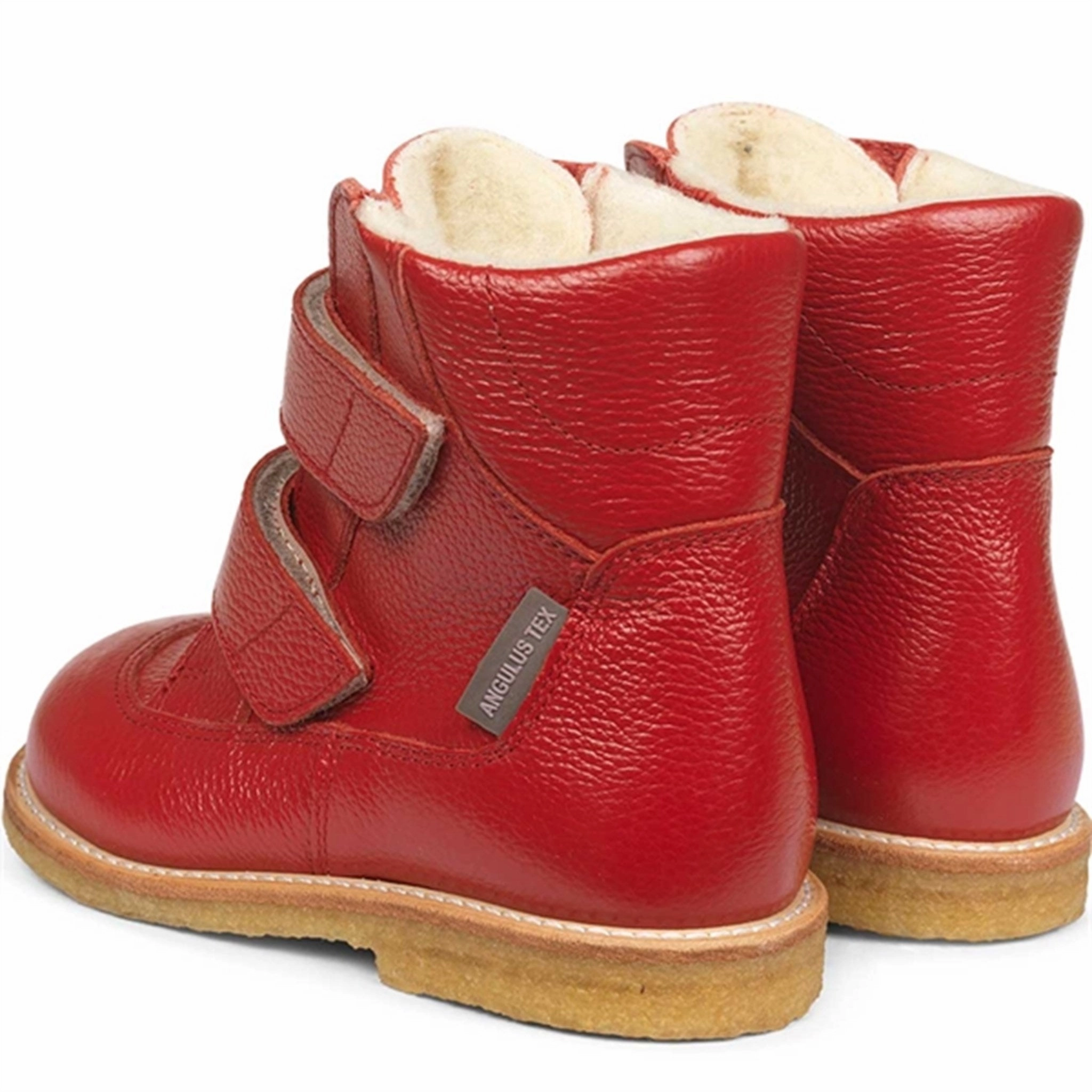 french chic Angulus TEX Boots w. Velcro Dark Red 2134-101-2568