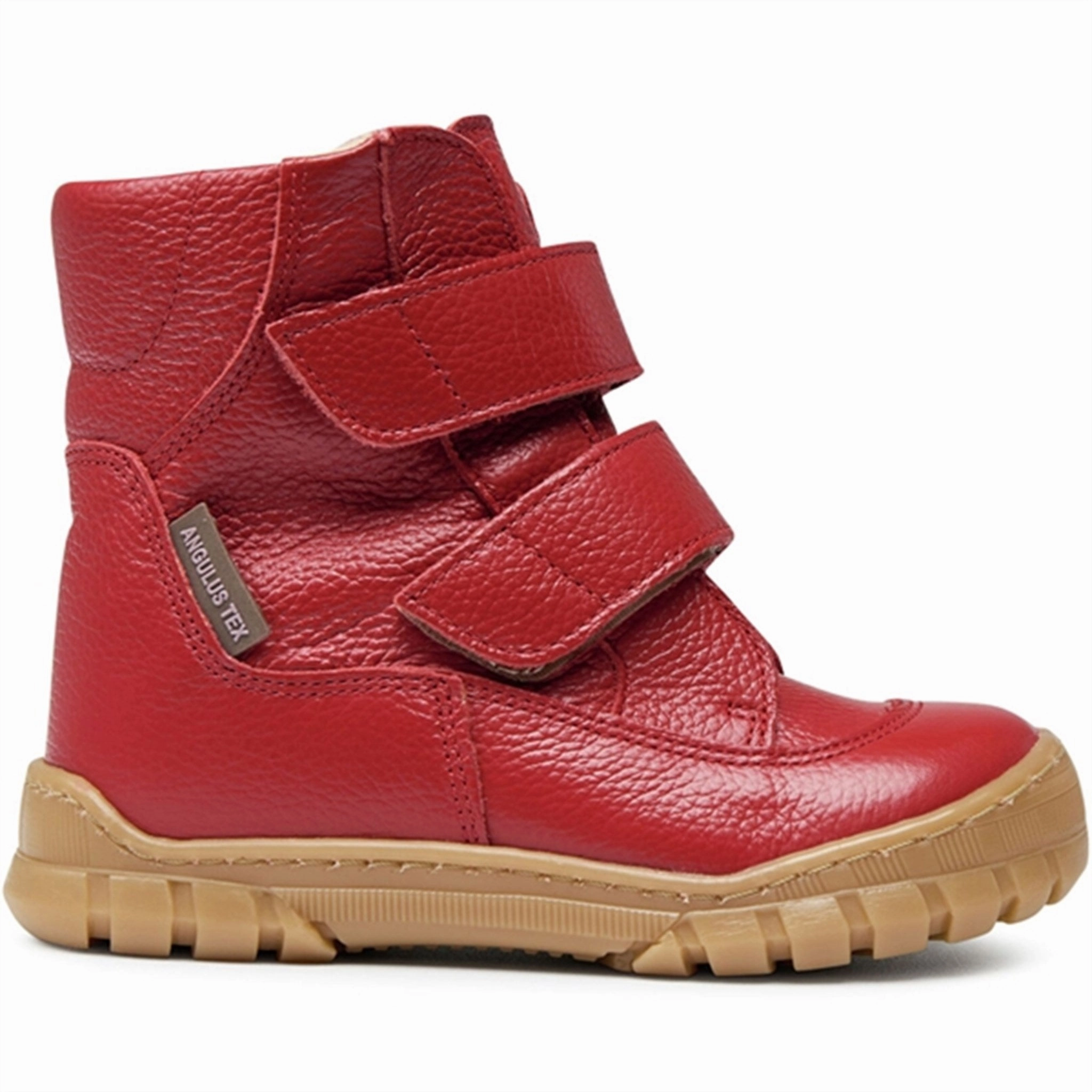 Angulus Tex Boots w Velcro Dark Red Long Walk