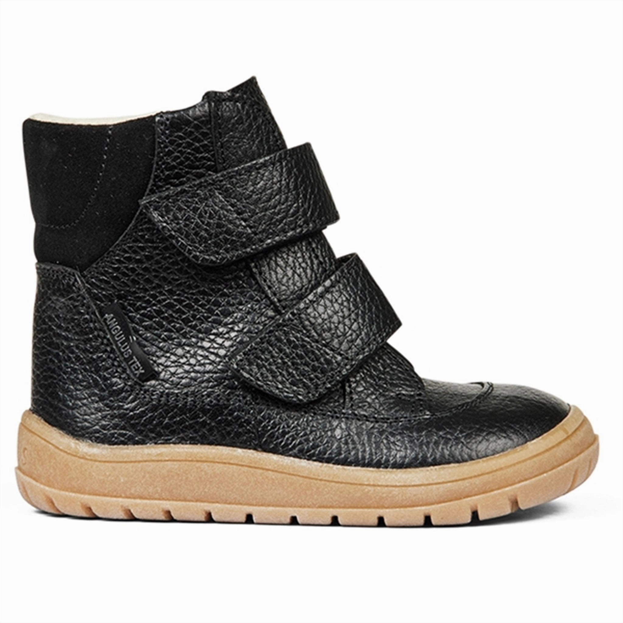 Reinforced Form Trail Exploration Toe Protection Tech Angulus Tex-Boots With Velcro Black