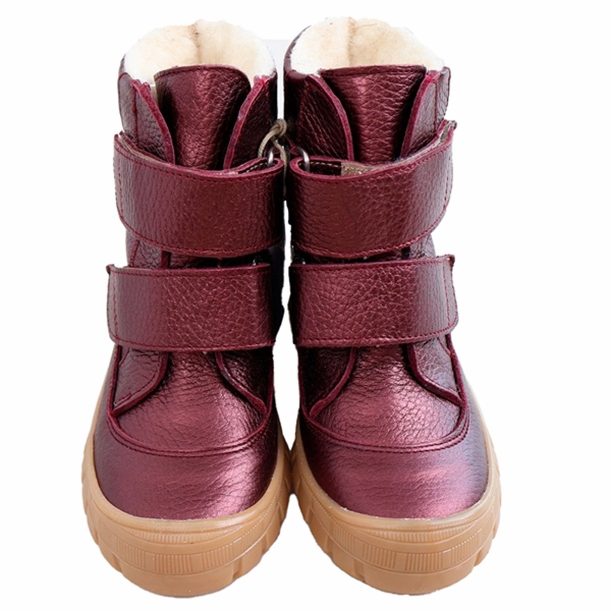 Angulus Tex-Boots With Velcro Bordeaux Shine Machine washable Snow Ready