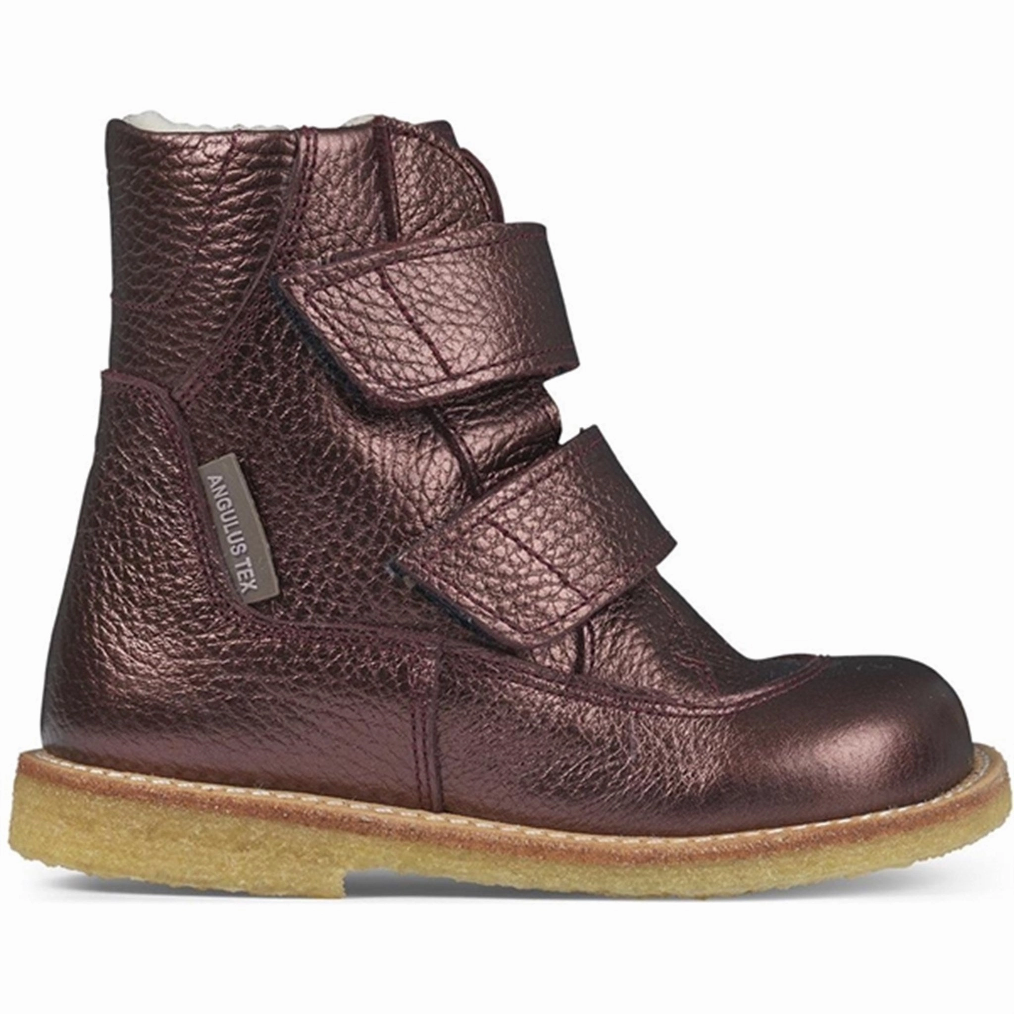 Street Sound Angulus Tex-Boots With Velcro Bordeaux Shine