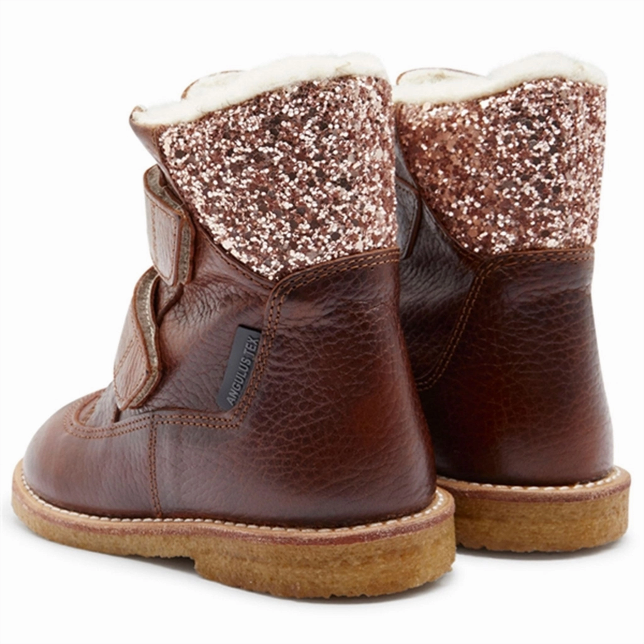 Angulus Tex-Boots With Velcro Cognac/Maple Nature Ready