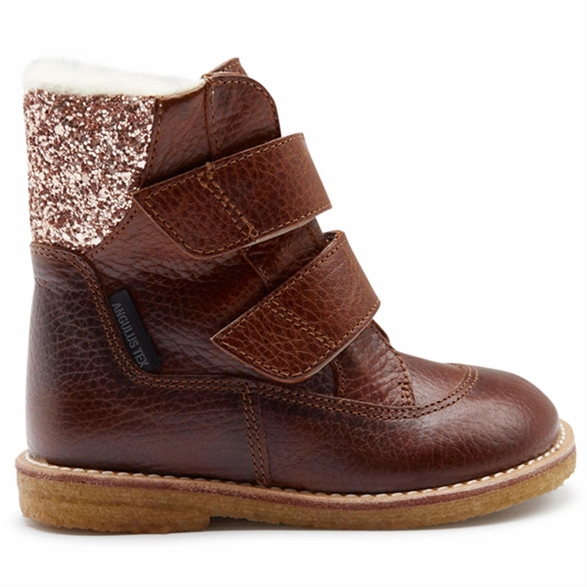 Flexible Frame Outdoor Explorer Thermal Core Weekend Wanderer Angulus Tex-Boots With Velcro Cognac/Maple