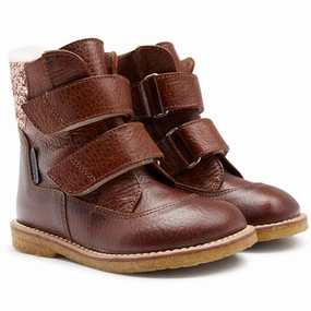 Angulus Tex-Boots With Velcro Cognac/Maple Protective Comfort