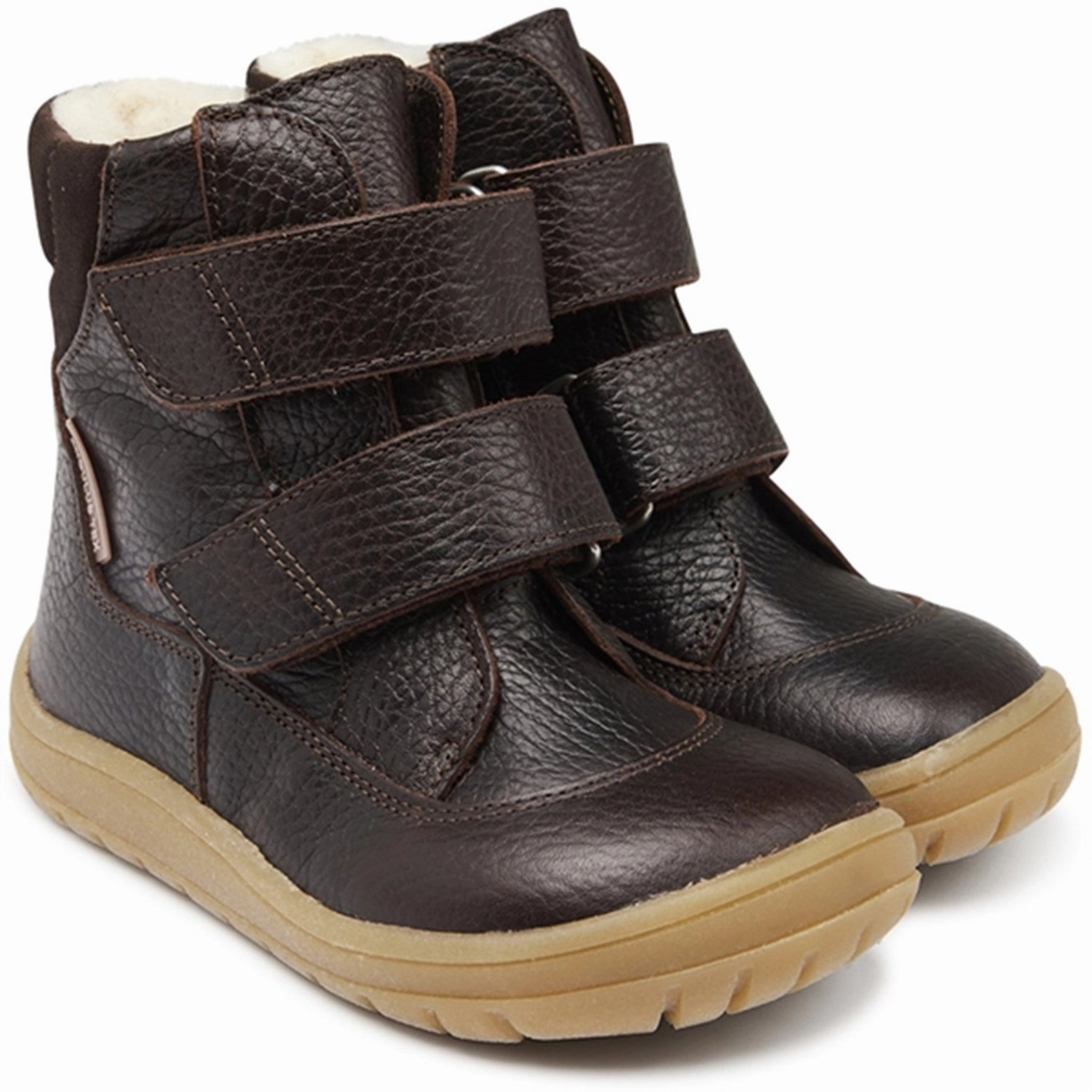 Pull-on style Angulus Tex-Boots With Velcro Dark Brown/Dark Brown