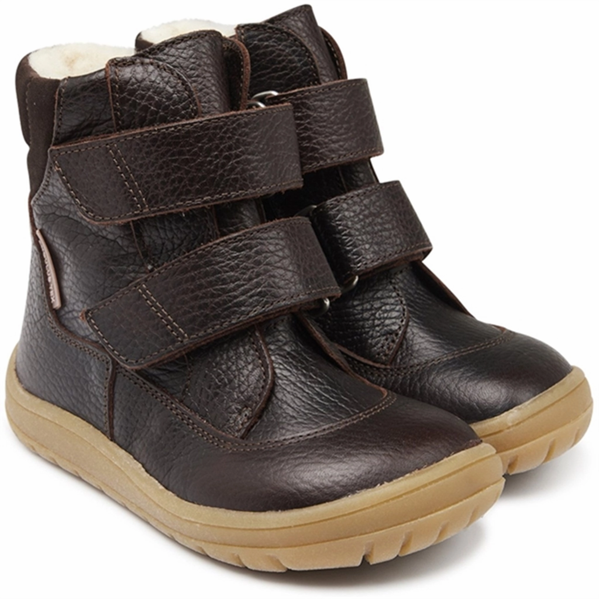LaceUp Feather Light Backcountry Camper Angulus Tex-Boots With Velcro Dark Brown/Dark Brown