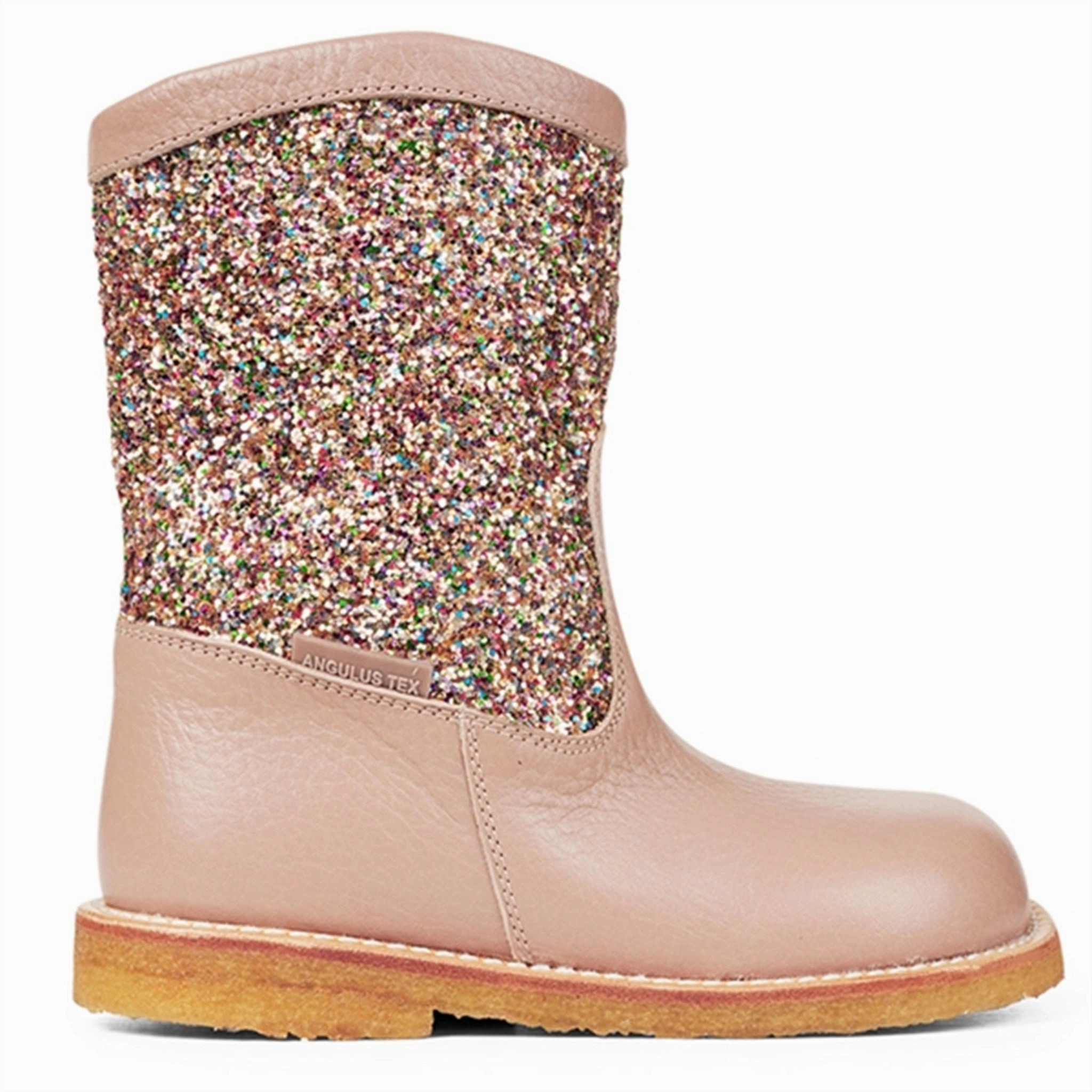 Practical Use Angulus Tex Boots With Zipper Make Up/Multi Glitter