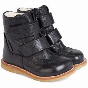 Angulus Tex St?vle m. Velcro Black Men Edge
