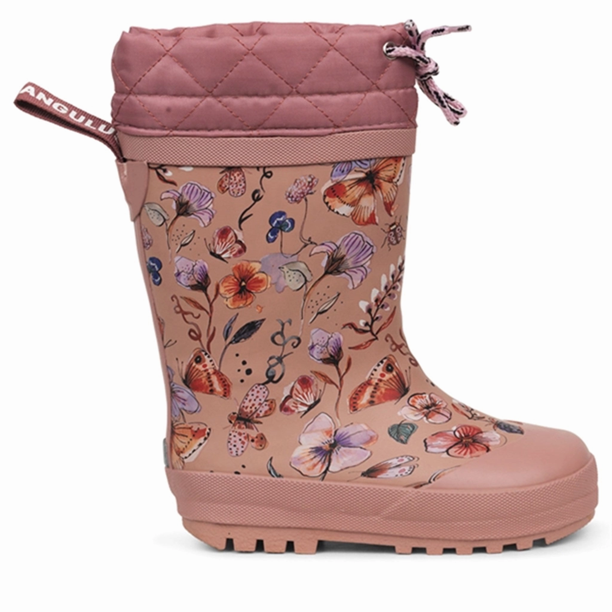 Angulus Thermo Rubber Boots Butterfly Print Lightweight Footwear
