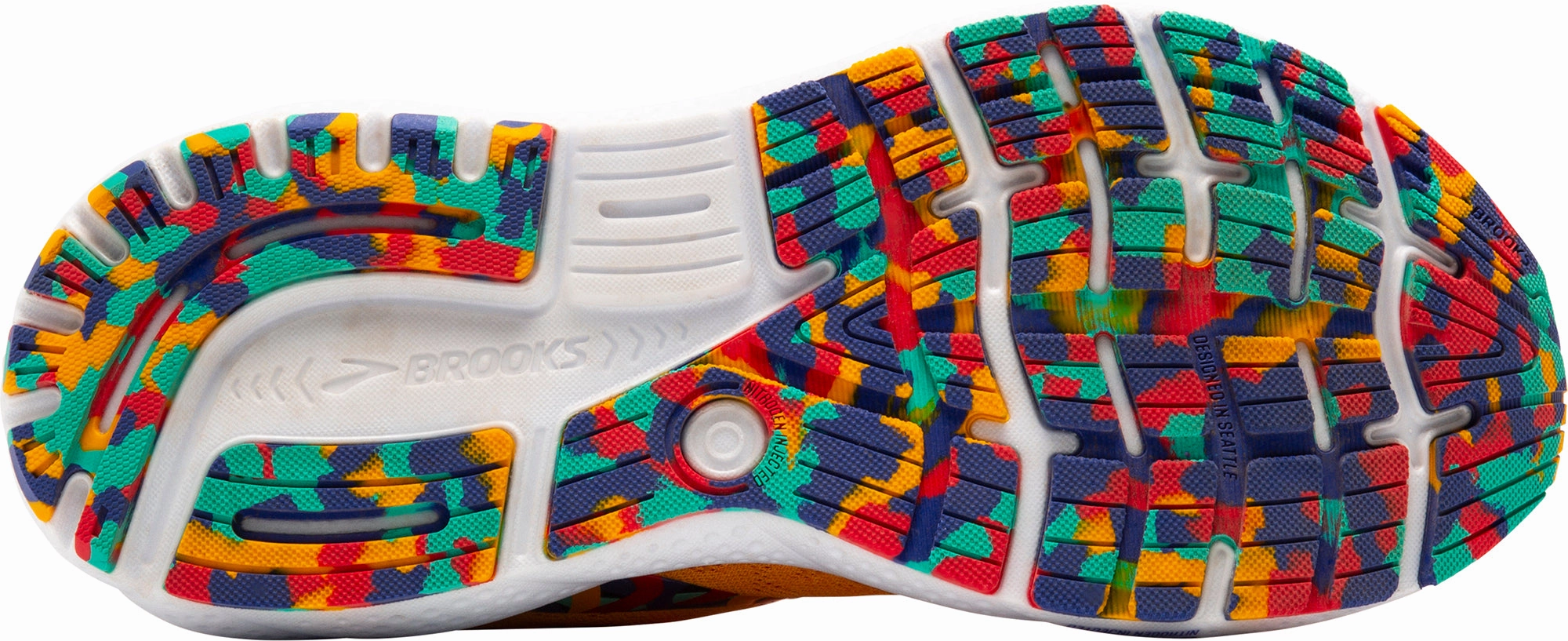 Brooks Ghost 16 Womens Running Shoes - Orange Wi - Fi - enabled foam insole shoes