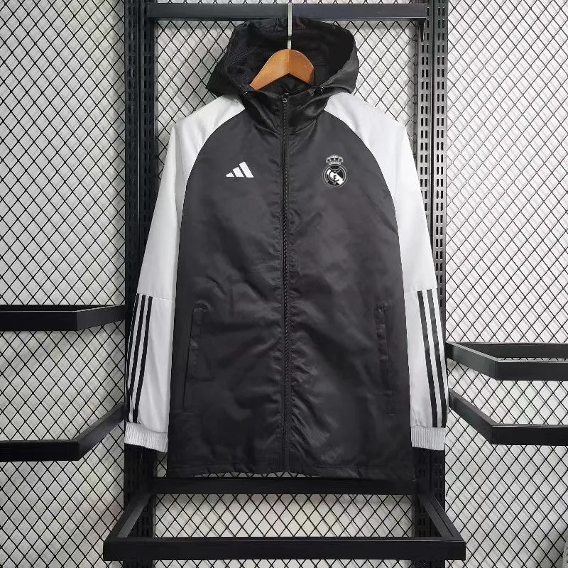 Real Madrid Windbreaker Jacket 2023-24 Adaptive Fit Tapered Silhouette