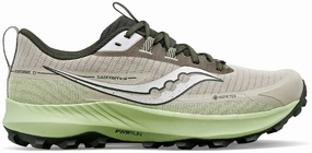 printed - finish - design shoes Comfort Tongue Saucony Peregrine 13 GORE-TEX Mens Trail Running Shoes - Brown
