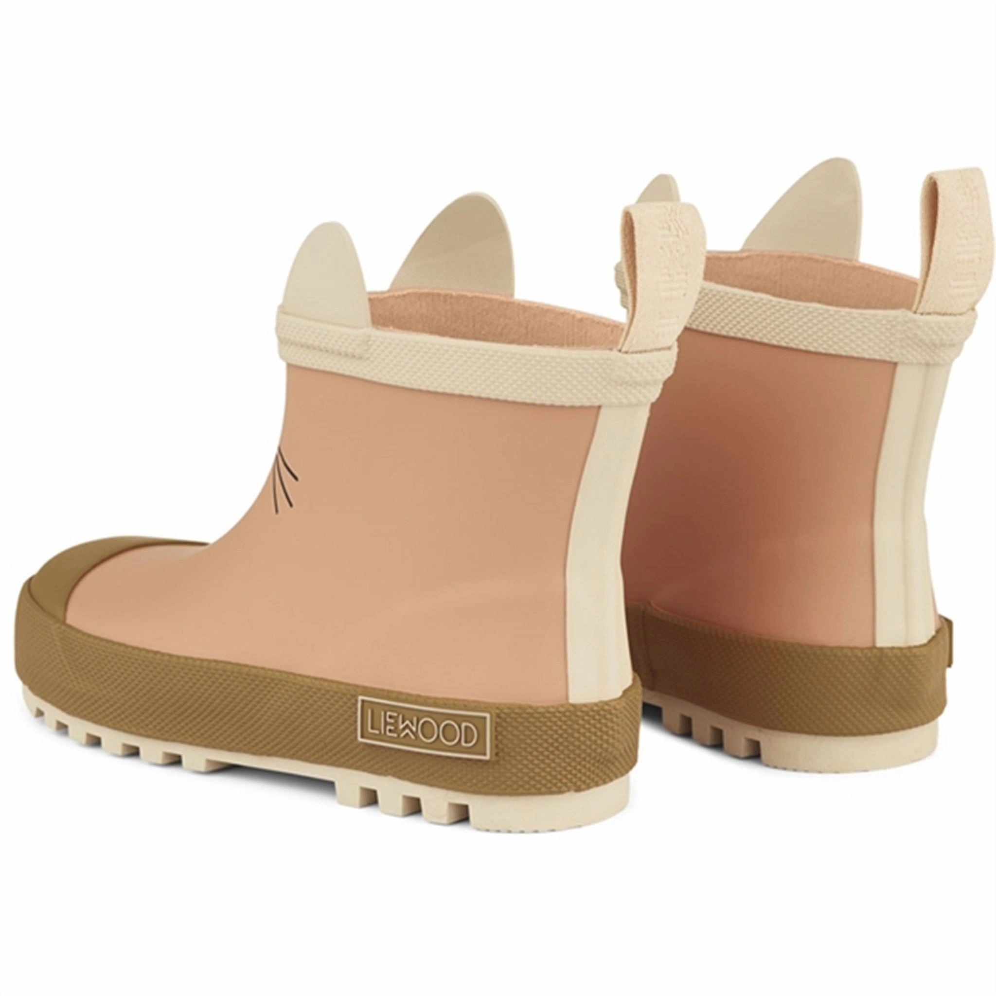Lace-Up Style Liewood Tekla Rain Boot Cat Tuscany Rose Multi Mix