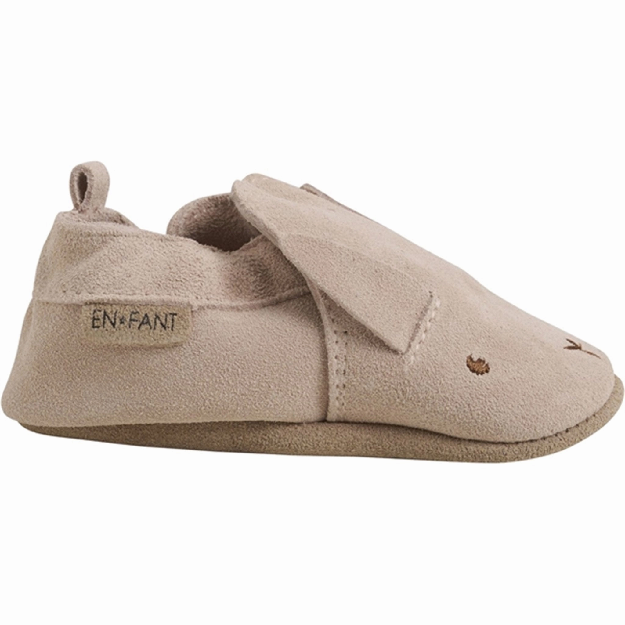 En Fant Slippers Suede Peach Whip Travel Slip-On