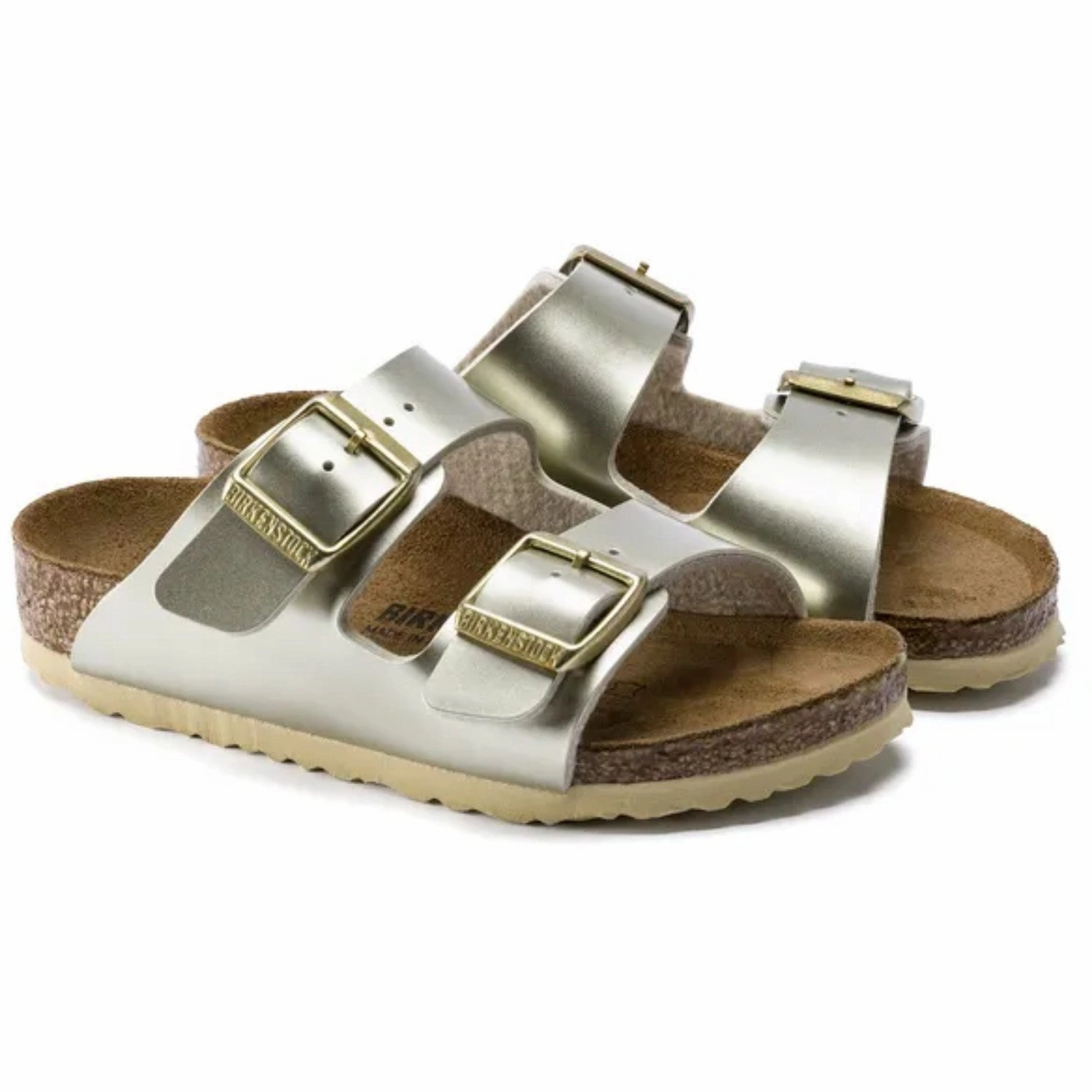 Birkenstock Arizona Kids BF Electric Metallic Gold Adaptive Fit Technology Anti Friction