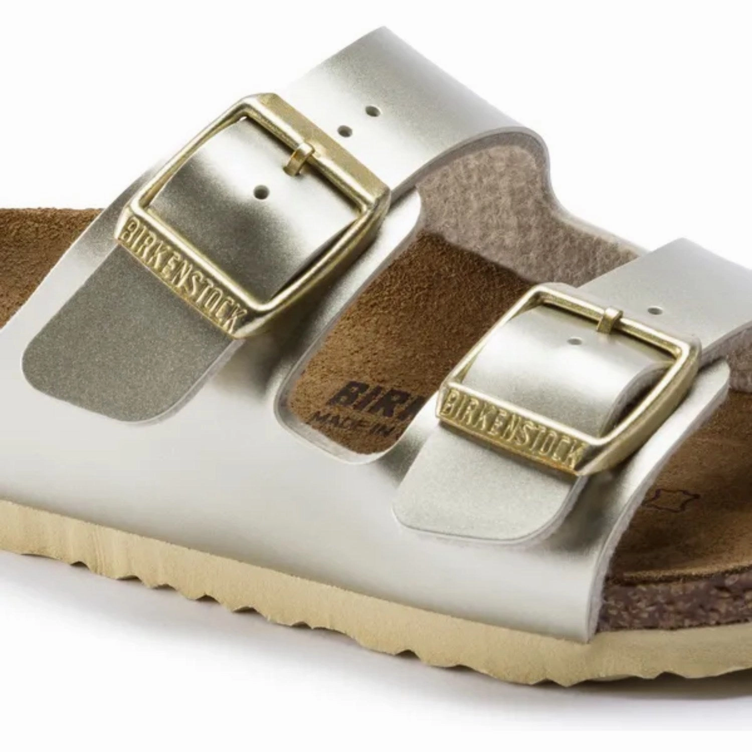 Birkenstock Arizona Kids BF Electric Metallic Gold Outdoor Ready Design Chill Shoes